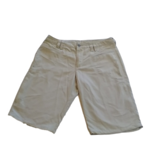 2/25 Columbia Titanium Women's Beige Hiking Shorts Omni Dry, 20" Long EUC